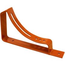 Support de grille universel pour marchepied et grille de roulement, adapté aux toits en tôle, marchepied pour ramoneur - rouge brique, 28cm - Daprona