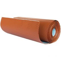 Wandanschlussband 3D, Kaminanschlussband, selbstklebend, Länge 5m, aus Aluminium mit Butyl Klebstoff, Dachabdichtung - Ziegelrot, Breite 29cm