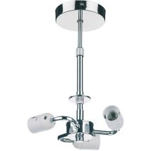 DAR ACCESSORIES - Suspension semi-encastrée pour plafonnier chrome poli, 3x E27