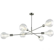 Dar Lighting - dar alana - Suspension Chrome Satiné, 6x E27