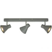Dar diza - Straight Bar Spotlight Mattgrau, 3x GU10