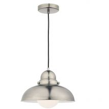 Dar dynamo - Lampada a sospensione a cupola Cromo antico, 1x E27