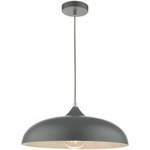 Dar kaelan - Dome Single Pendelleuchte Graphit, 1x E27