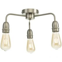 Dar kiefer - Deckenleuchte Satin Chrom, 3x E27