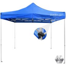 DARDARUGA Gazebo da Giardino 3X3 Pieghevole Impermeabile in Alluminio