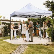 Gazebo Giardino 3X3 Pieghevole Impermeabile in Alluminio - Dardaruga