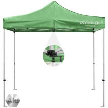 DARDARUGA Gazebo Alluminio richiudibile 3X3m Pieghevole A Fisarmonica