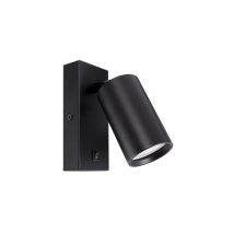 Lampada da parete Daria WLL GU10 Nera – Illuminazione moderna in alluminio e acciaio – 35W – IP20