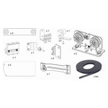 Ditec - DAS200TKA Kit de componentes fijos adicionales para 1 – 1 puerta das entrematic DAS200TKA