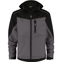 300336 Softshelljacke Jakarta Gr. l zementgrau/schwarz - Dassy