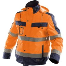 Dassy - Warnschutz Winterjacke Lima Gr. l neonorange/dunkelblau