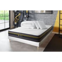 Pacchetto letto completo - Materasso 160x200cm + Box spring (monoblocco) + 2 cuscini + Piumino - Active