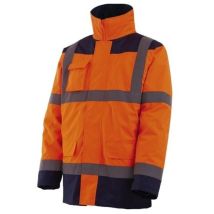 Daunenparka 4-in-1 Neonorange-marine T2xl