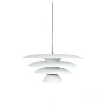 DaVinci Plafoniera a sospensione moderna a cupola da 43 cm bianco piatto 1x E27