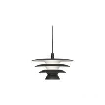 Belid - DaVinci Plafoniera moderna a sospensione a cupola da 30 cm nera piatta 1x E14