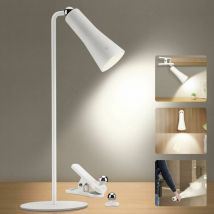 Lampe de bureau Daylight, [3 en 1] Lampe de bureau LED Luminosité 3 niveaux réglable et contrle tactile, 3W 4000K blanc naturel Sans scintillement et