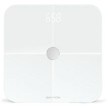 Dayron - Báscula de Baño Inteligente Health, 12 Indicadores Salud, App, Android e ios, 8 Perfiles Usuario, Auto Apagado, Indicador Batería, Pantalla