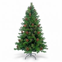 Ottawa Weihnachtsbaum 210 cm – mit Tannenzapfen – PVC-Zweige – elegantes Design – für Weihnachtsdekoration