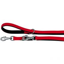 Daytona ga Laisse en nylon pour le dressage des chiens. Différentes couleurs, 2 tailles.. Variante GA20/200 - Misure: 20 mm x l 200 cm - Rouge