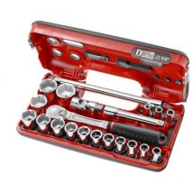 Dbox Steckschlüssel-set 1/2'' 6-kant Metrisch Ogv-grip - Facom - Sl.dbox1grppb