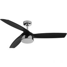 Lucci Air - dc Ceiling Fan Bronx Chrome with led & Remote