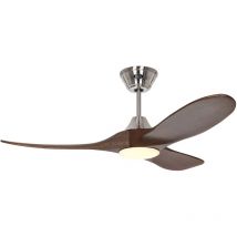 Casafan - dc Ceiling Fan Eco Genuino Chrome / Walnut 122 with led