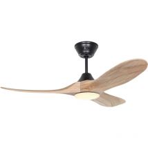 Dc Ceiling Fan Eco Genuino Black / Wood 122 with led