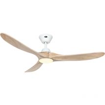 Dc Ceiling Fan Eco Genuino White / Wood 152 with led