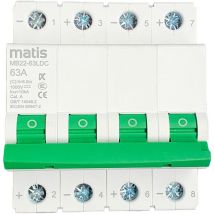 Matis - DC-Leitungsschutzschalter 4-polig 63A 1000V für Photovoltaik (MB22-63LDC)