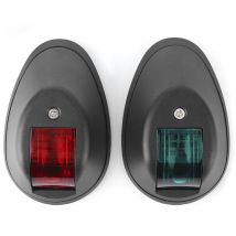Jeffergarden DC12V-24V 3W led Lampe de signalisation de feu de navigation IP66 étanche pour bateau marin YachtBlack