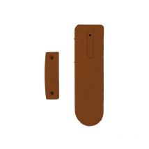 Elkron - DC600/BR – SLIM-Magnetkontakt. Braune Farbe. Batterien im Lieferumfang enthalten.