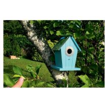 Nichoir en métal et bois – Décamp' – Mode de fixation, Matières, Hauteur