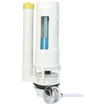 Fontastock - FSKFWC004 chasse d'eau universal de réservoir avec bouton-poussoir double droit, avec volume regulateur dechasse d'eau.