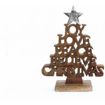 Décoration de Noël à poser en bois Ice
