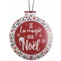 Décoration de sapin en métal à suspendre magie de noël