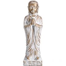 Statue Moine Bouddhiste en prière 45 cm
