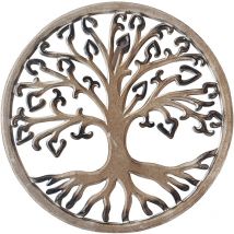 Décoration murale arbre de vie en bois