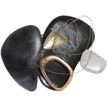 Dkd Home Decor - Décoration Murale Métal 99X10,2X75 Abstrait Noir