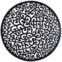 Origen - Signes Grimalt Appliquer un mur d'ornement en métal Mur Adorno Black Metal 1x80x80cm 23123
