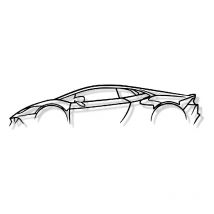 Shape Paris - huracan - décoration murale en métal - Silhouette de voiture, Œuvre d'Art Iconique rétro et pour la Décoration d'Intérieur de vos murs