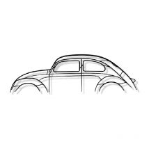 Shape Paris - cox - coccinelle - décoration murale en métal - Silhouette de voiture, Œuvre d'Art Iconique rétro et pour la Décoration d'Intérieur de