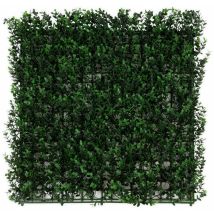 Décoration murale en plantes artificielles Buxus 50 x 50 cm