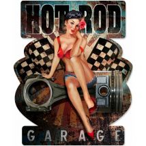 Origen - Signes Grimalt Mur de plaque en métal Adorno Plaque de garage métal métal noir 1x33x40cm 27063