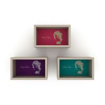 Décoration murale tableau rectangulaire Monroe cm 36 x 18 x 22 h