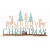 DÇcoration ö poser de Noâl en bois Xmas Deco