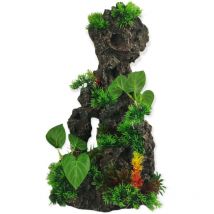 Décoration rocher et plantes 22x16x h 45cm, aquarium. Animallparadise