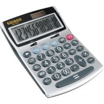Edison - DLC012 12-Digit Large lcd Calculator