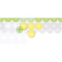 Papier peint panoramique blanc motif cercle Tapisserie panoramique originale pour bureau Papiers peints panoramique motif géométrique pour salon