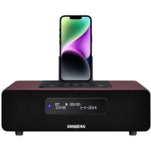 Sangean Ddr-38 Radio Da Tavolo Dab+, Dab, Fm Dock Apple, Aux, Bluetooth Funzione Di Carica Della Batteria , Incl. Telec