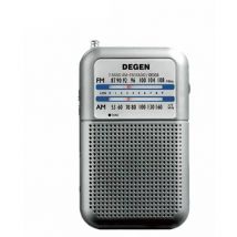DE-333 Mini Radio Portable,Poste Radio Transistor avec Bouton FM et Indicateur de Signal, Pile Remplaçable (AAA)